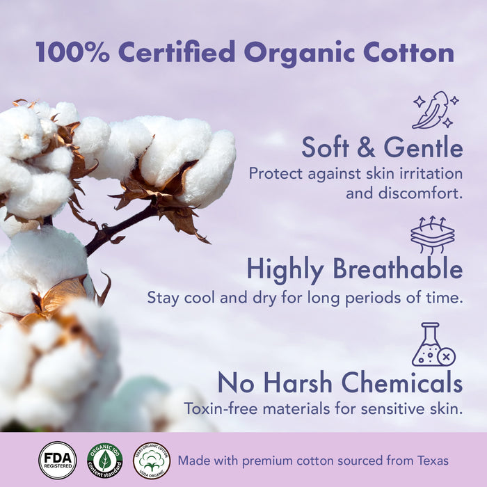 Rael Organic Cotton Period Underwear (S-M) 5's