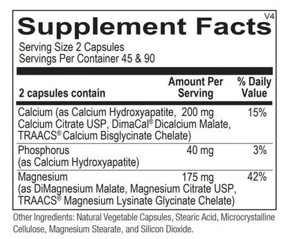 Reacted Cal-Mag Capsules Ortho Molecular