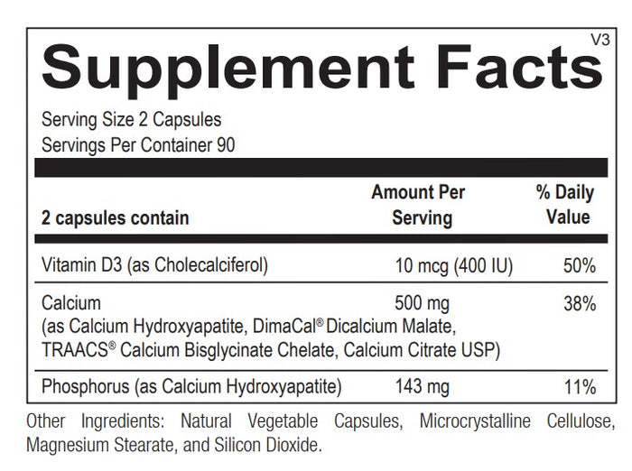 Reacted Calcium 180ct Ortho Molecular
