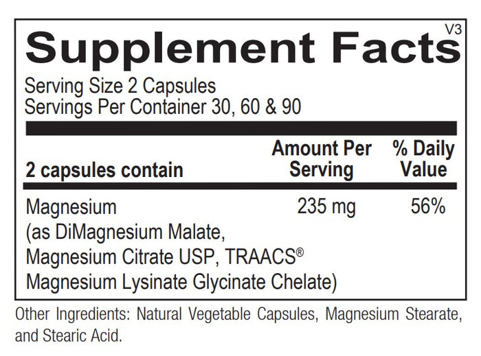 Reacted Magnesium Capsules Ortho Molecular