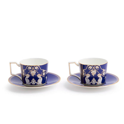 Renaissance Gold Teacup & Saucer, Accents Set of 2