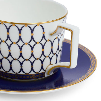 Renaissance Gold Teacup & Saucer, Set of 2