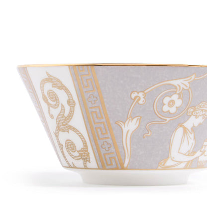 Renaissance Grey Rice Bowl Accents