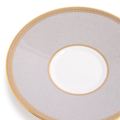 Renaissance Grey Teacup & Saucer Accents