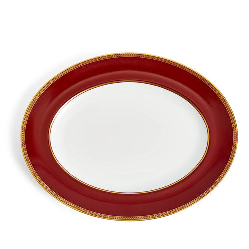 Renaissance Red Oval Platter