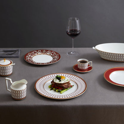 Renaissance Red Plate Florentine Accent
