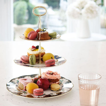 Royal Albert 100 Years of Royal Albert 3-Tier Cake Stand "“ English Chintz, Regency and Duchess