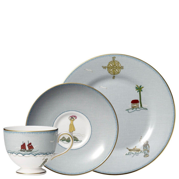 Sailor's Farewell Tea Cup, Saucer and Plate