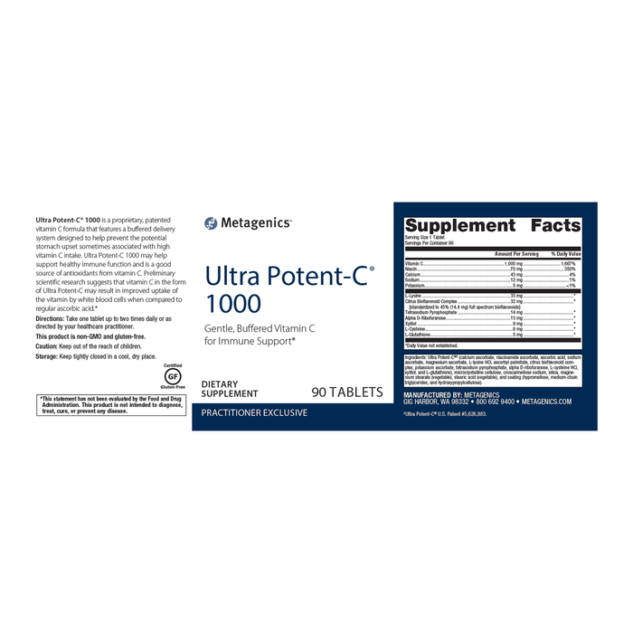Ultra Potent-C 1000 90ct Ortho Molecular