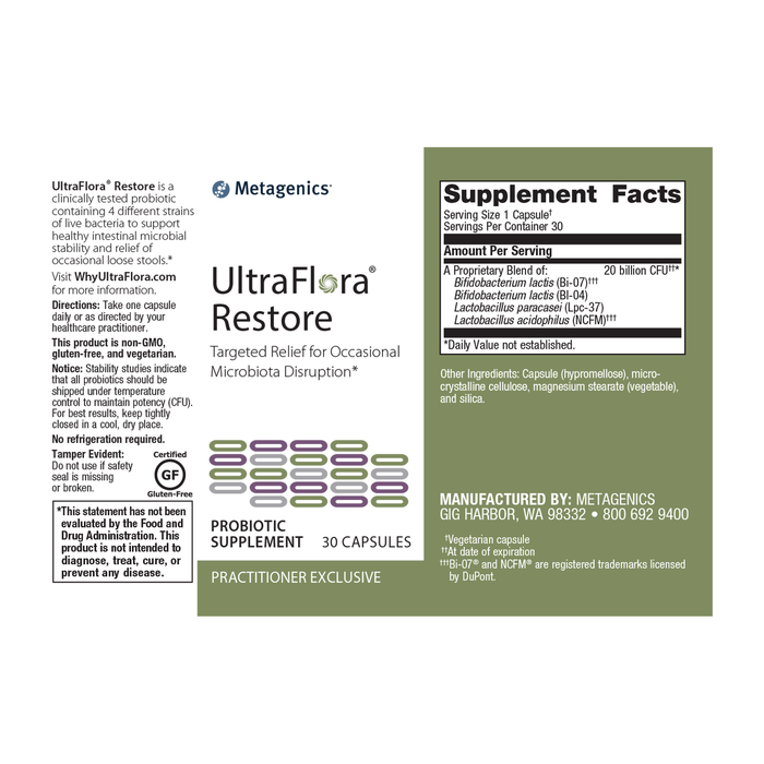 UltraFlora Restore 30ct Ortho Molecular