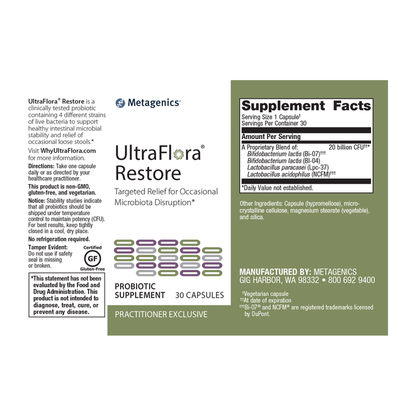 UltraFlora Restore 30ct Ortho Molecular