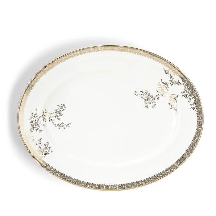 Vera Wang Lace Gold Oval Dish