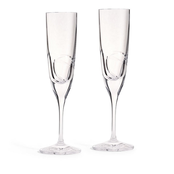 Vera Wang Luxe Graphite Flute Set of 2