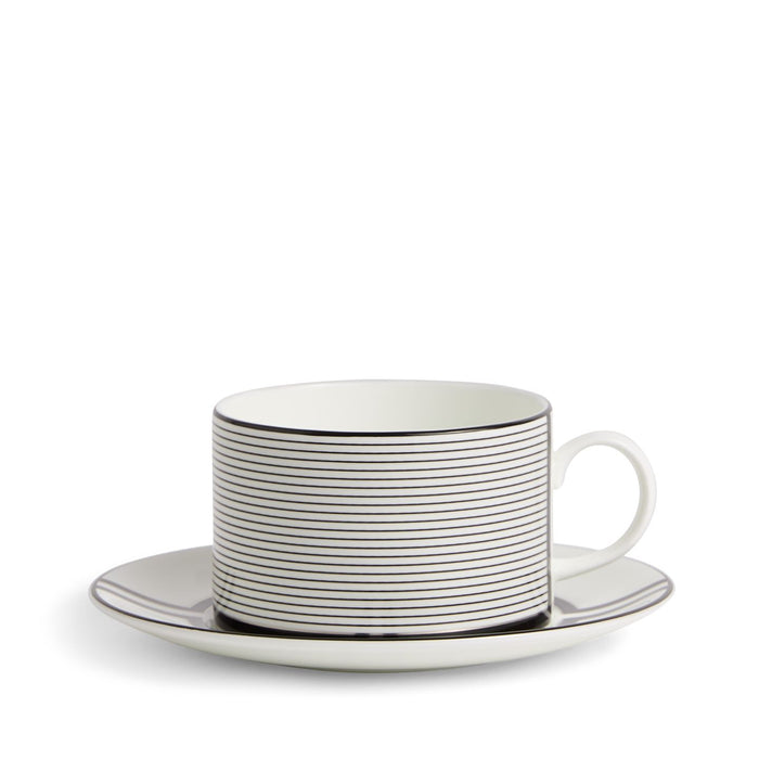 Vera Wang Luxe Graphite Teacup Saucer V2
