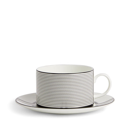 Vera Wang Luxe Graphite Teacup Saucer V2