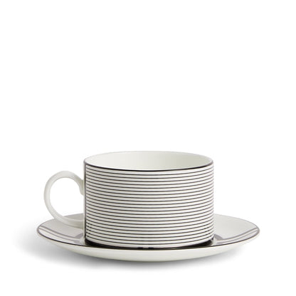 Vera Wang Luxe Graphite Teacup Saucer V2