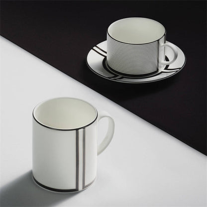 Vera Wang Luxe Graphite Teacup Saucer V2