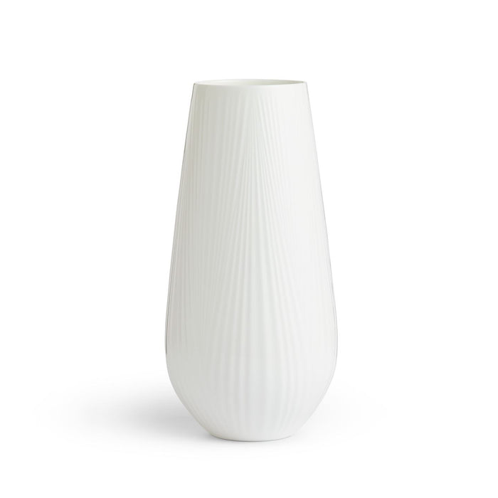 White Folia Tall Vase