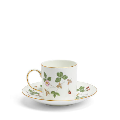 Wild Strawberry Gold Coffee Cup & Saucer