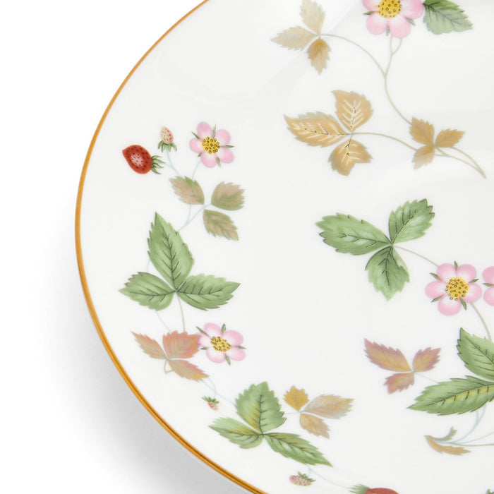 Wild Strawberry Gold Teacup & Saucer Peony