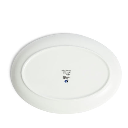 Wild Strawberry Inky Blue Oval Serving Plate
