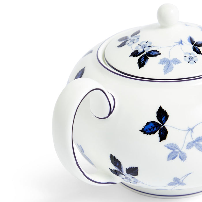 Wild Strawberry Inky Blue Teapot