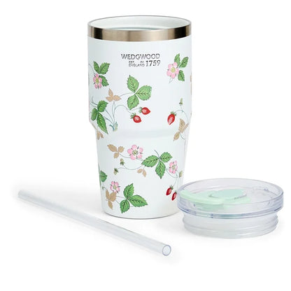 Wild Strawberry Tumbler with Straw